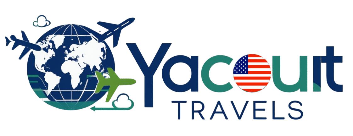 Logo of Yaccot Travels, showcasing affordable travel, budget adventures, and low-cost flights.